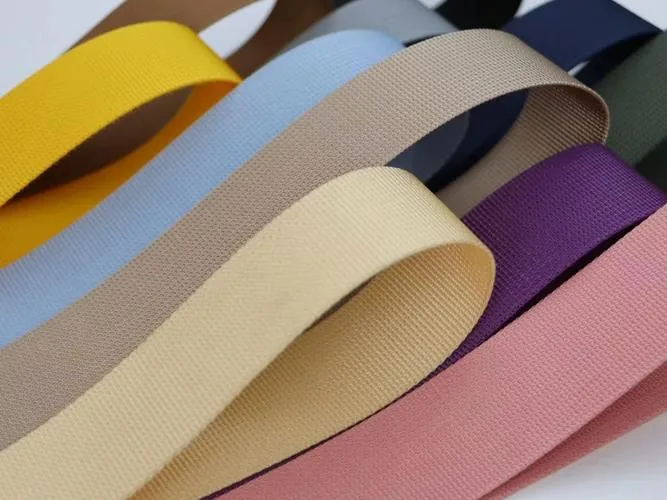 Webbing and trim color references for packaging and product brief review