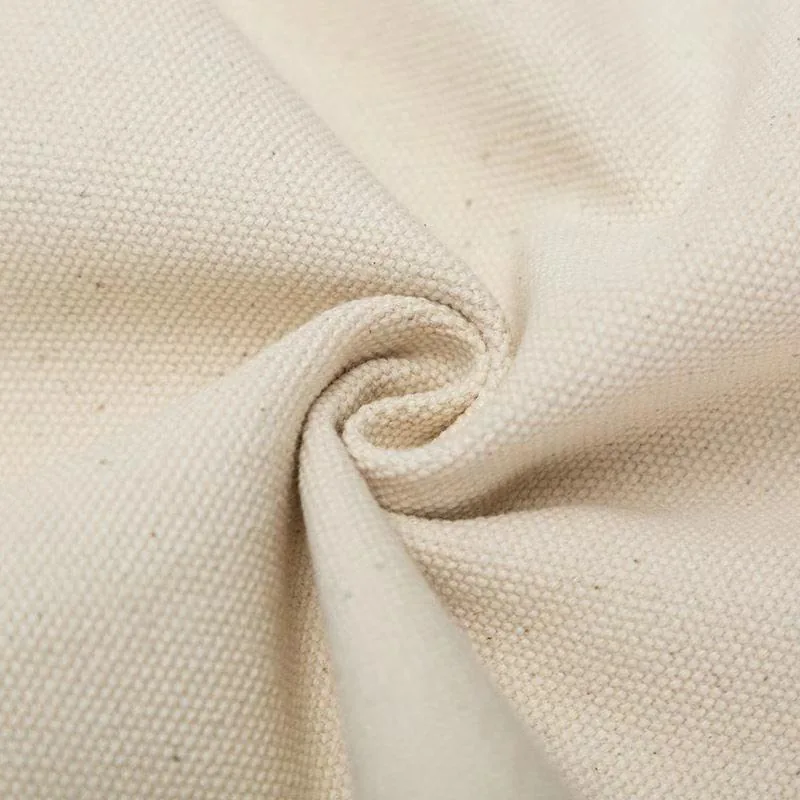 Canvas fabric texture option for custom tote bags and casual bags