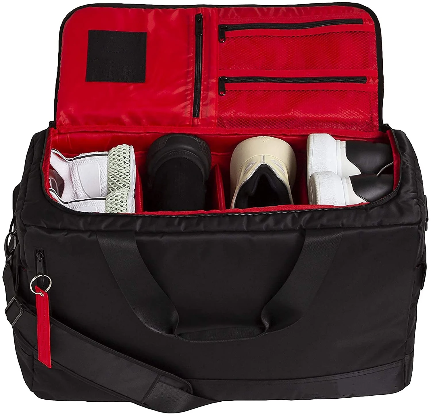 Custom Sneaker Duffel Bag with Adjustable Dividers reference style