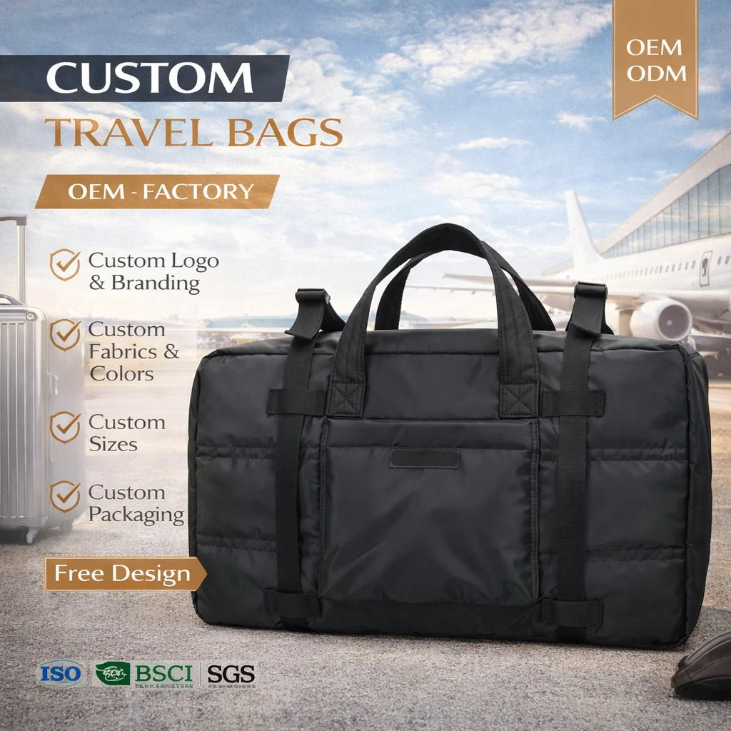 Custom Nylon Duffel Bag reference style