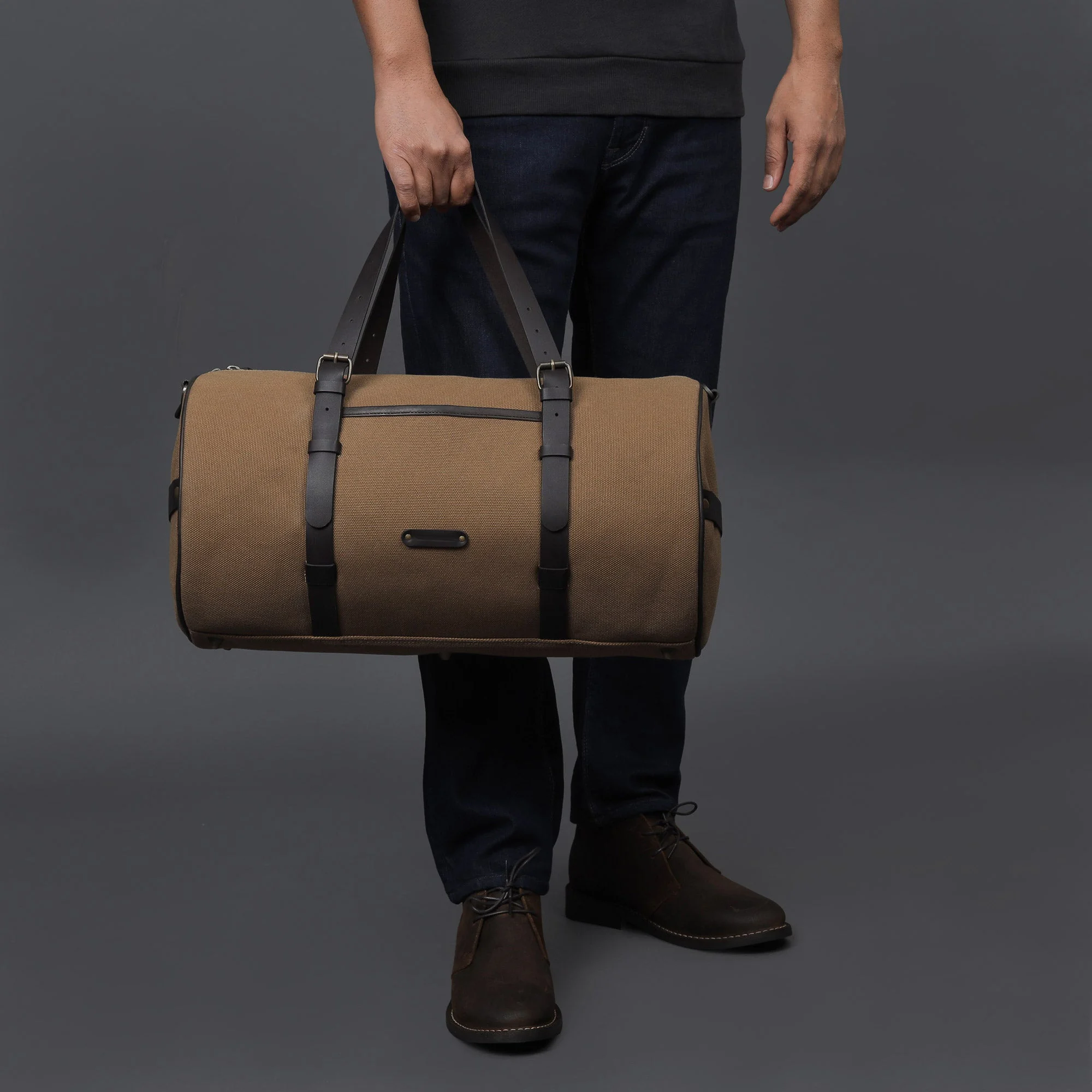 Custom Canvas Duffel Bag reference style