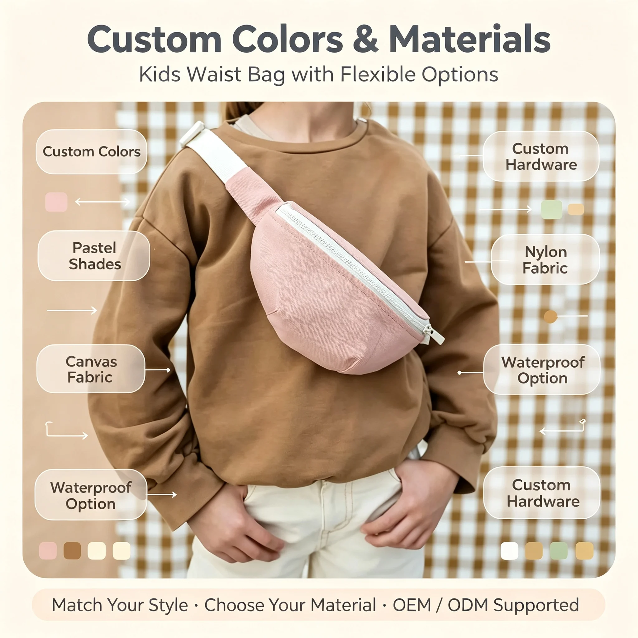 Custom Corduroy Kids Backpack