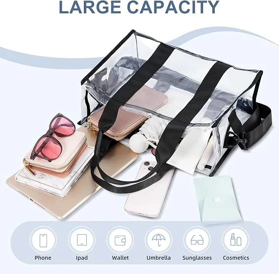 Custom PVC Clear Tote Bag