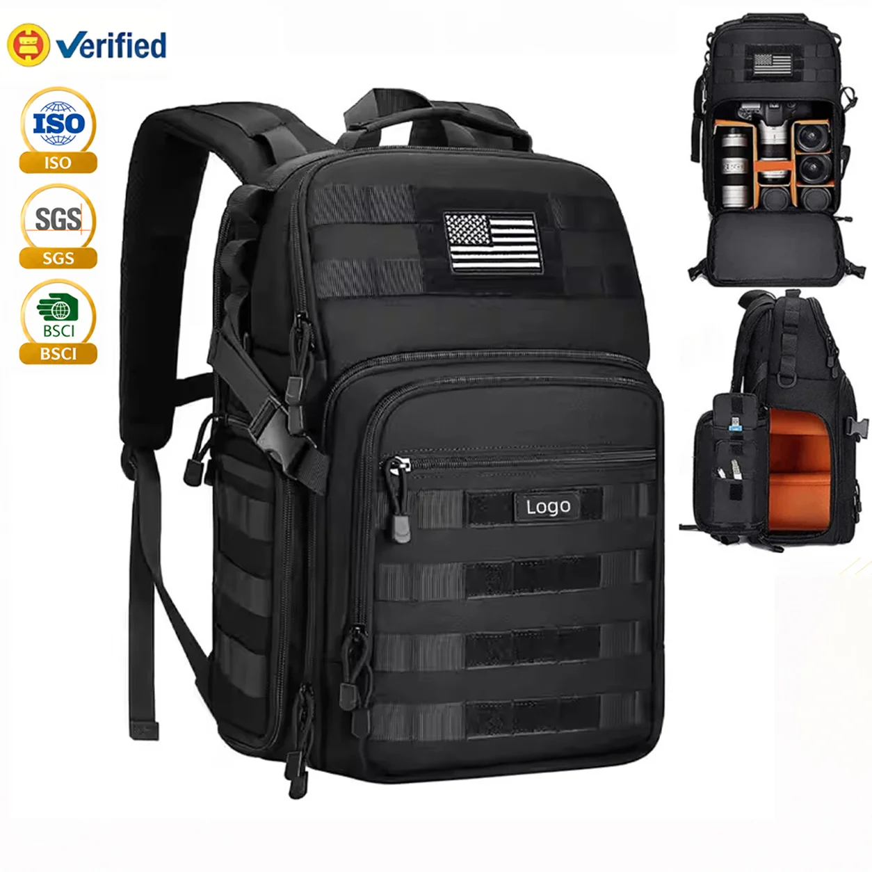 Custom Nylon Camera Backpack