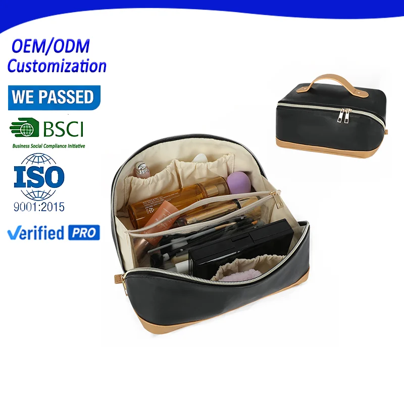 Custom PU Leather Cosmetic Case