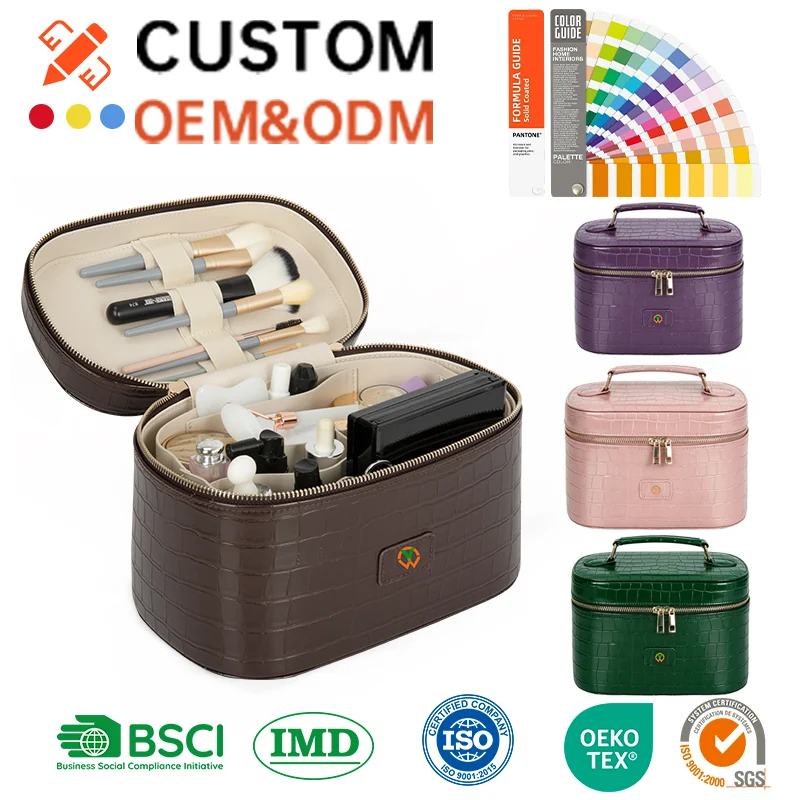 Custom PU Leather Cosmetic Case