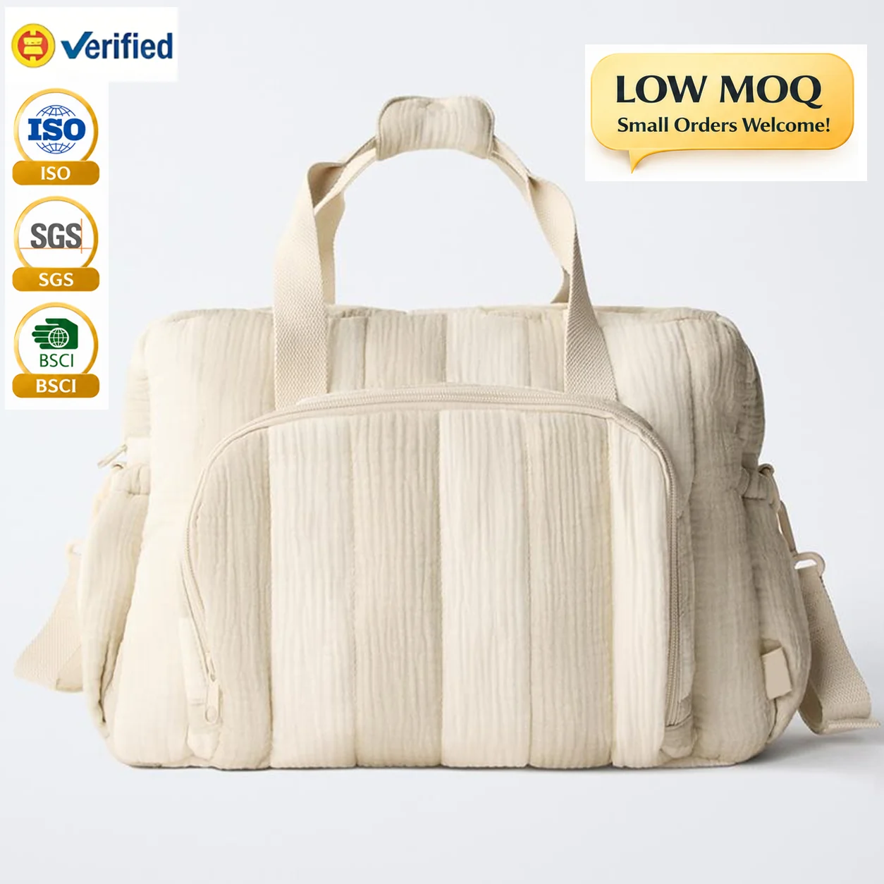 Custom Cotton Diaper Bag