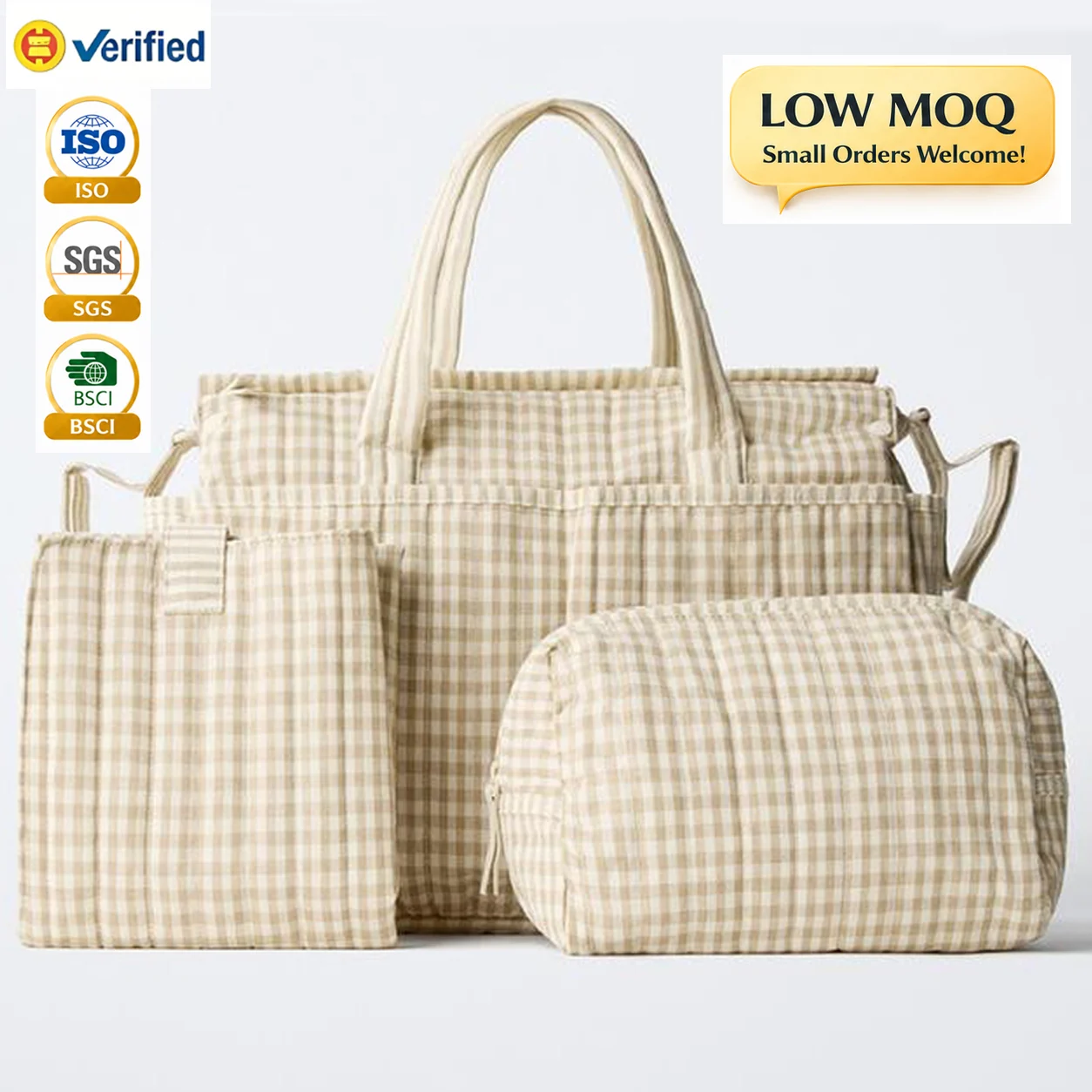 Custom Cotton Diaper Bag