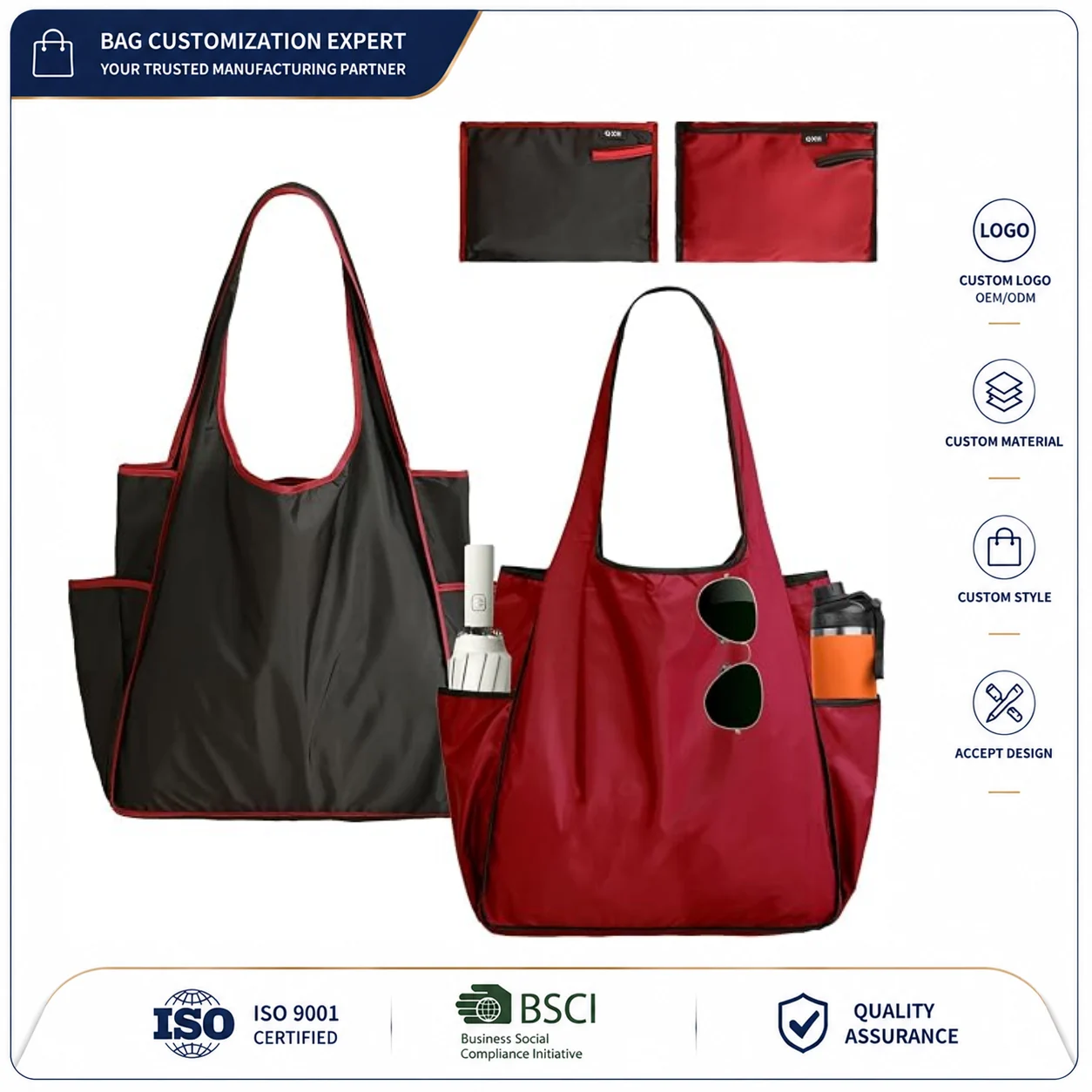 Custom Polyester Tote Bag