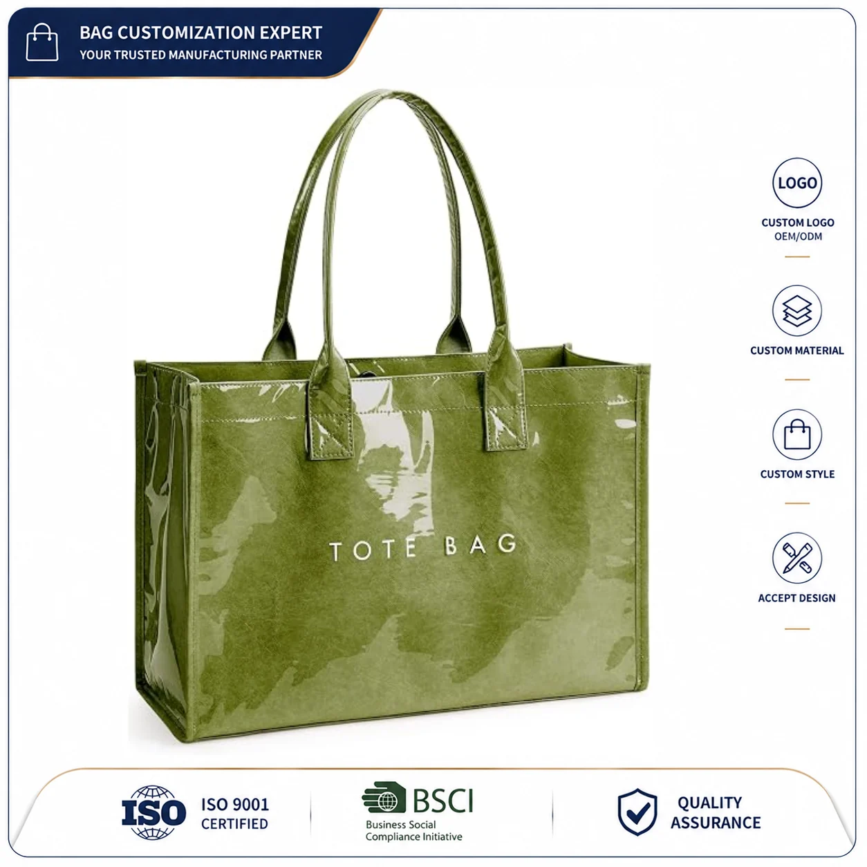 Custom PVC Laptop Tote Bag