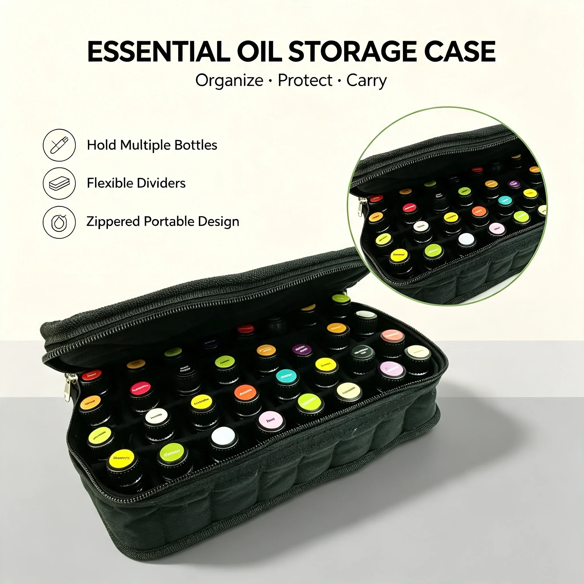 Custom Polyester Essential Oil Case