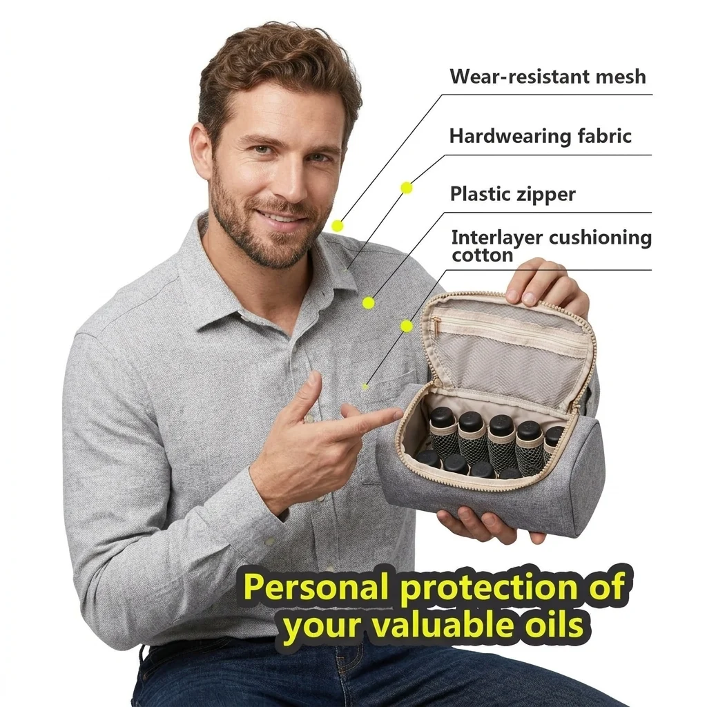 Custom Polyester Essential Oil Case