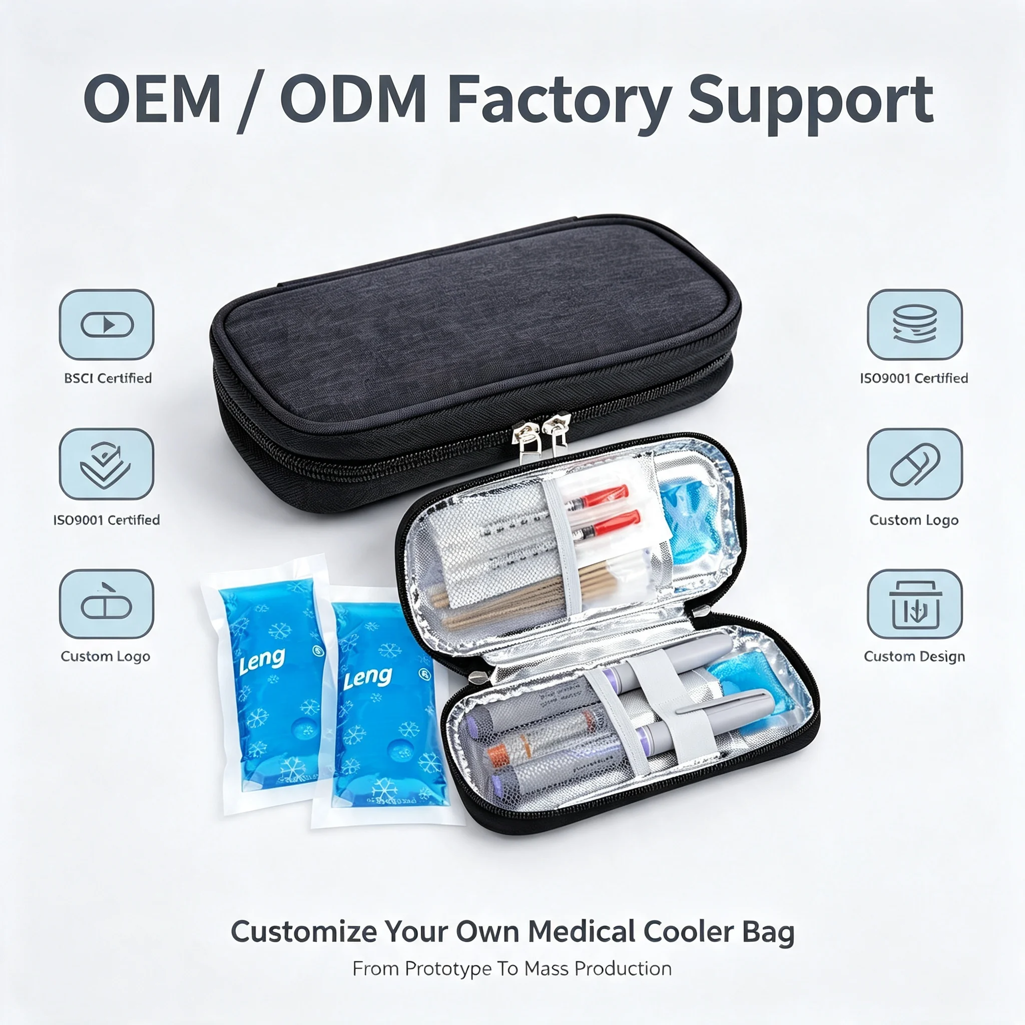 Custom Polyester structured Travel Case reference style