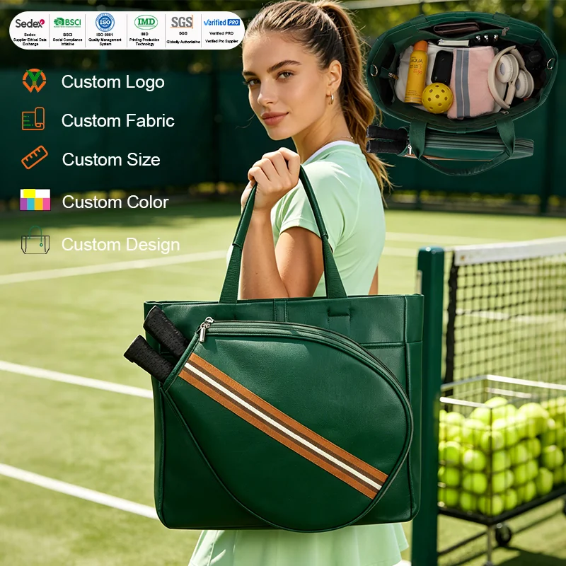 Custom PU Leather Racket Sports Bag