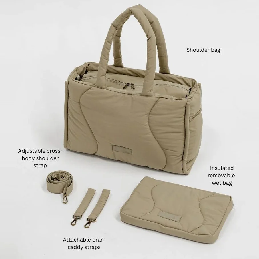 Custom Quilted Diaper Bag