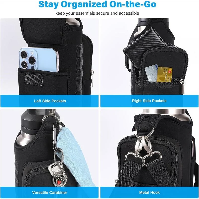 Custom Polyester Water Bottle Carrier