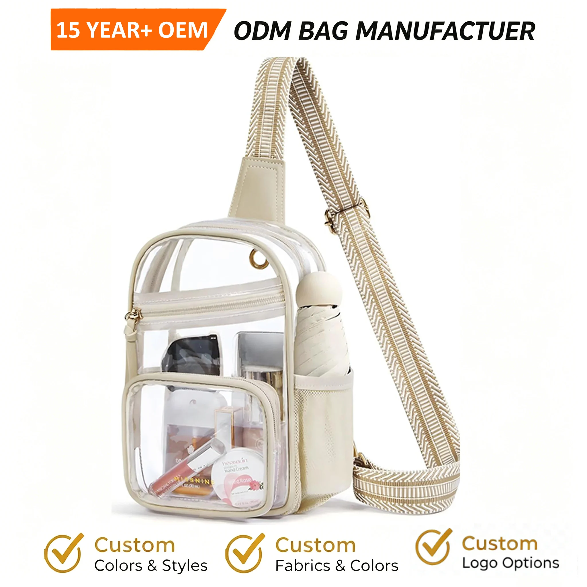 Custom PVC Crossbody Bag