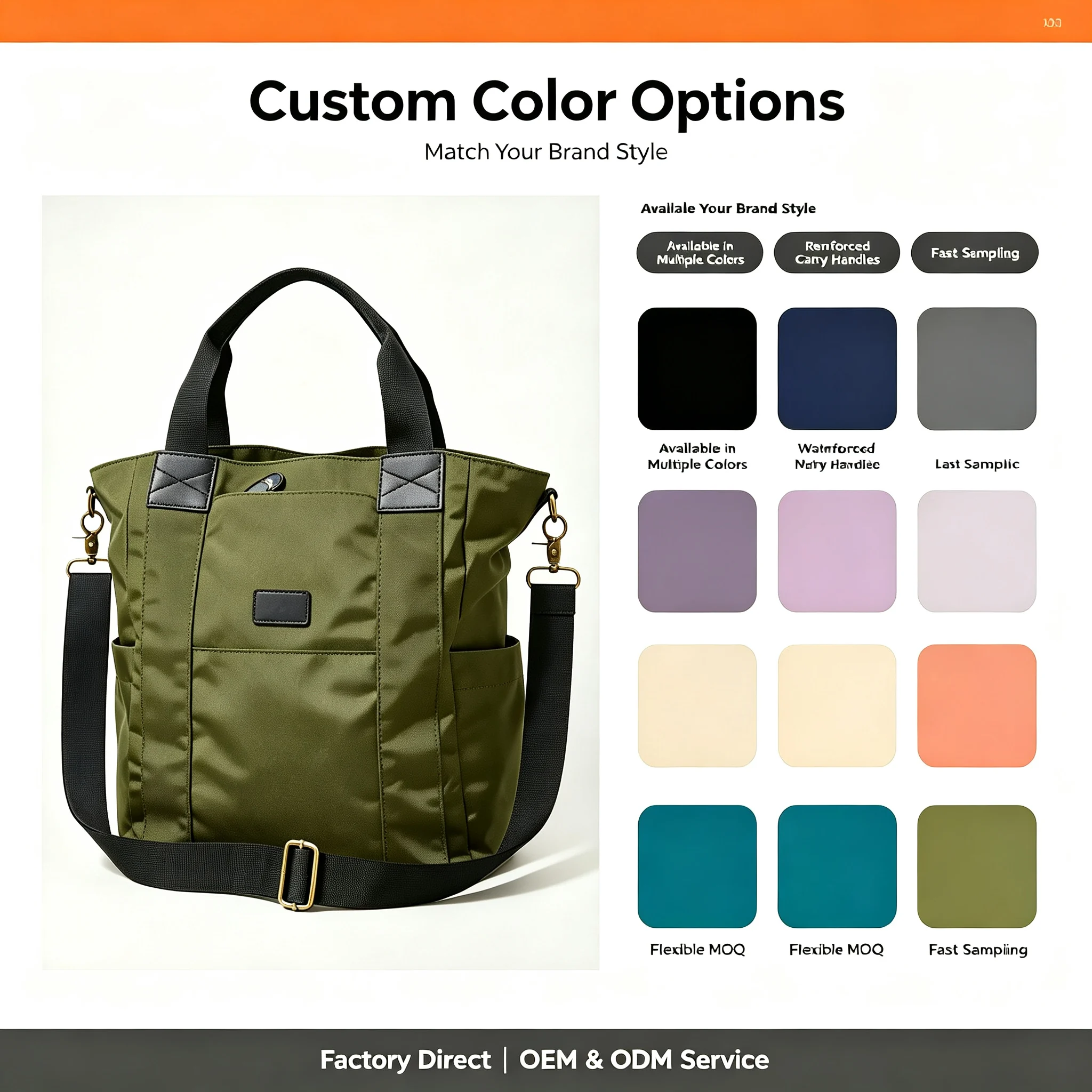 Custom Nylon Tote Bag