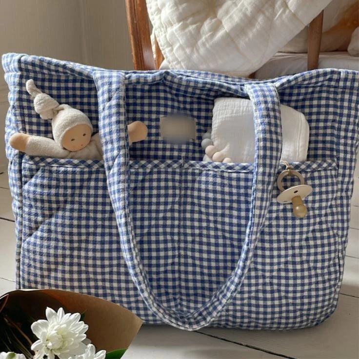 Custom Cotton Quilted Maternity Bag