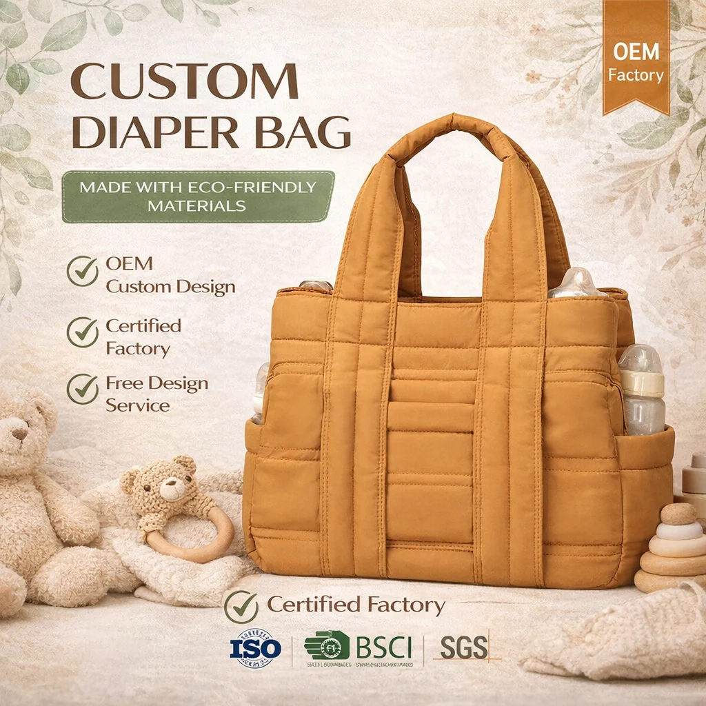 Custom Nylon Diaper Tote Bag