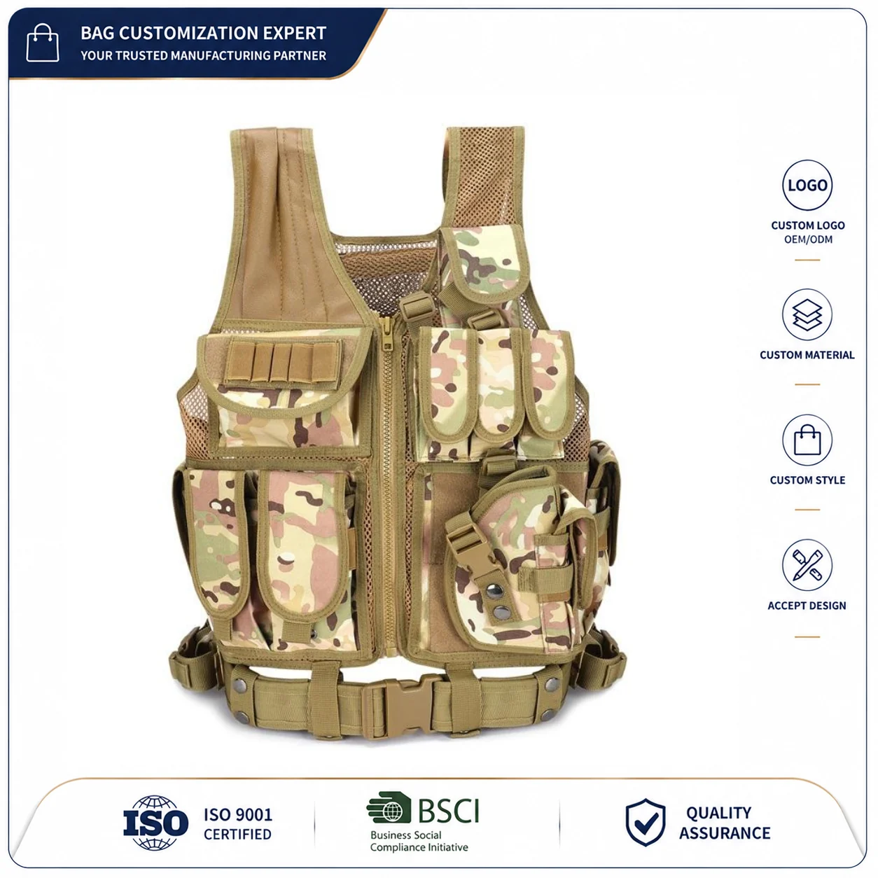 Custom Tactical Chest Bag Vest