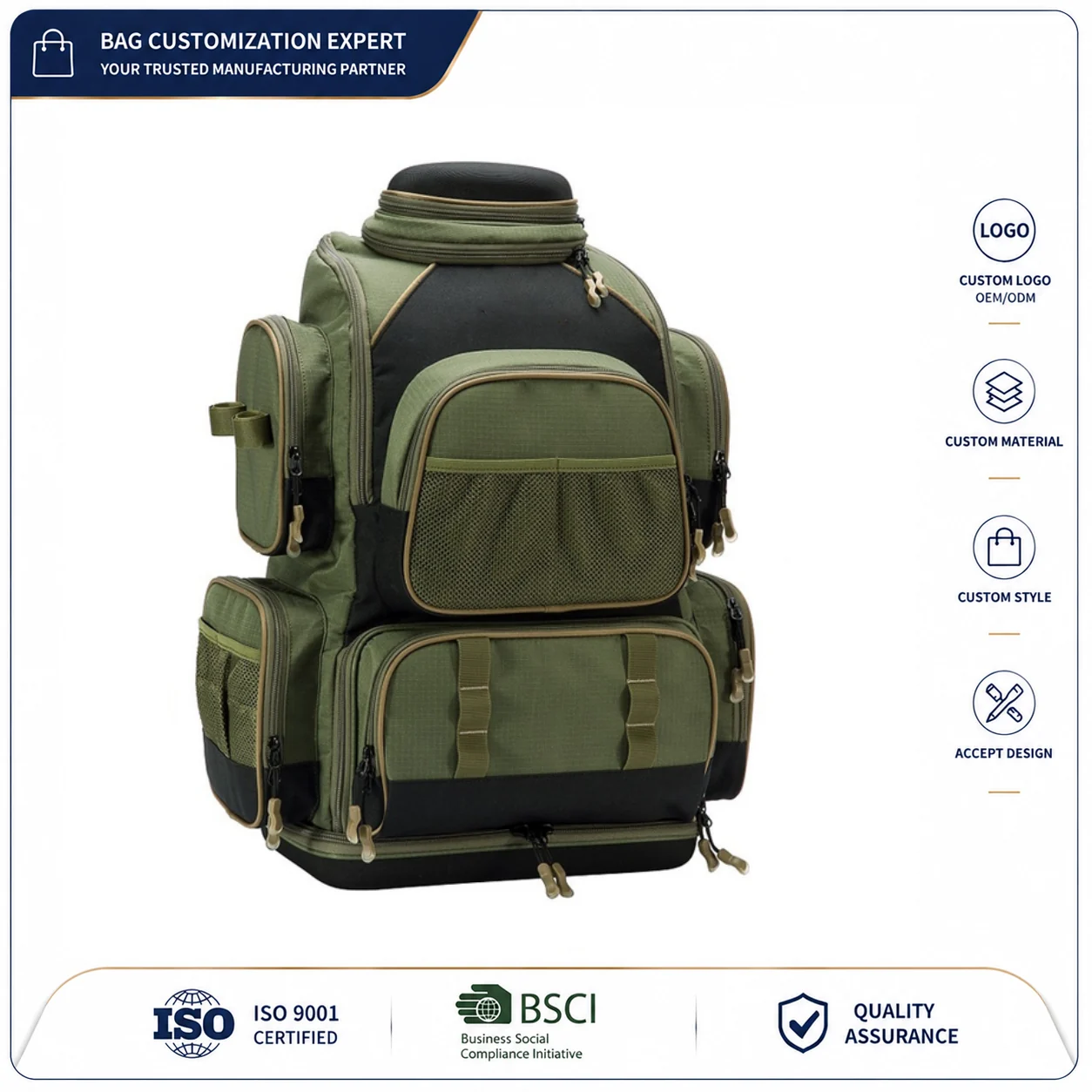 Custom Fishing Cooler Backpack