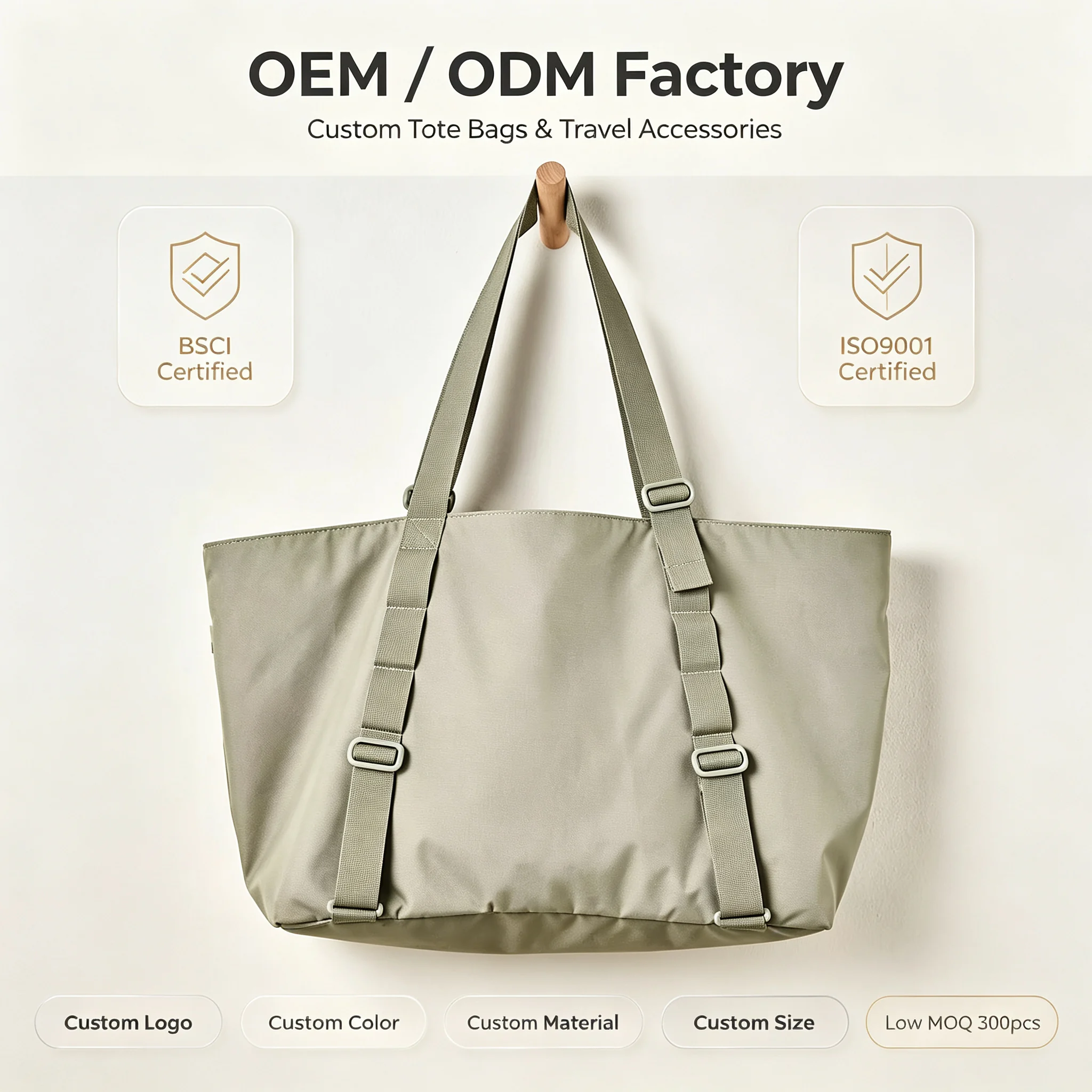 Custom Reusable Polyester Tote Bag