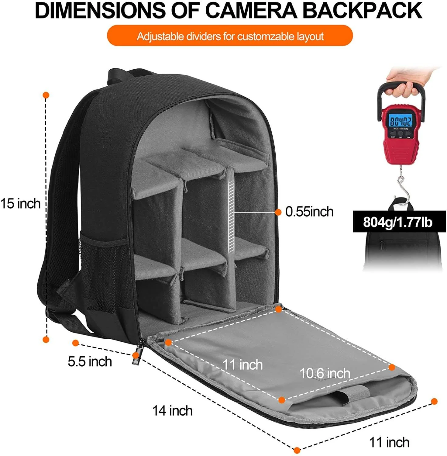 Custom DSLR Camera Backpack