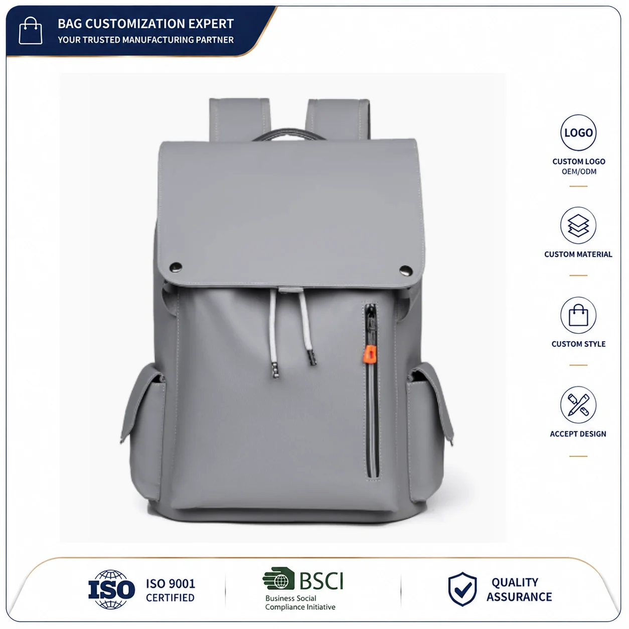 Custom Light Business Laptop Backpack