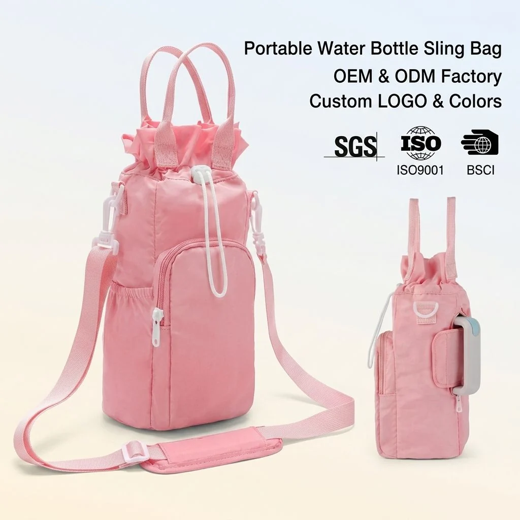 Custom structured Bottle Sling Bag