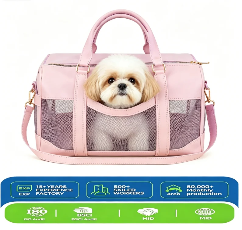 Custom Soft-Sided Pet Travel Carrier
