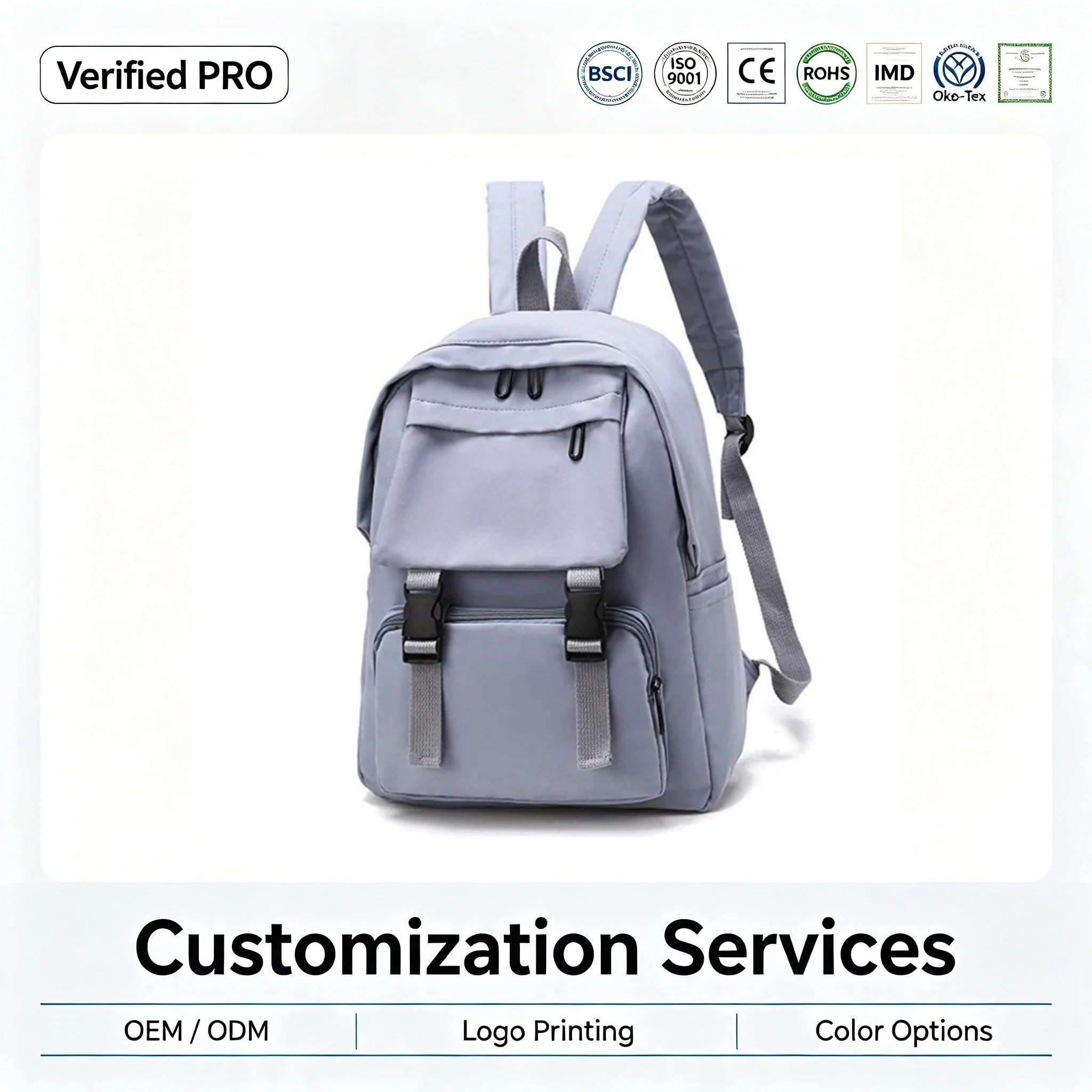 Custom Reinforced Student Backpack
