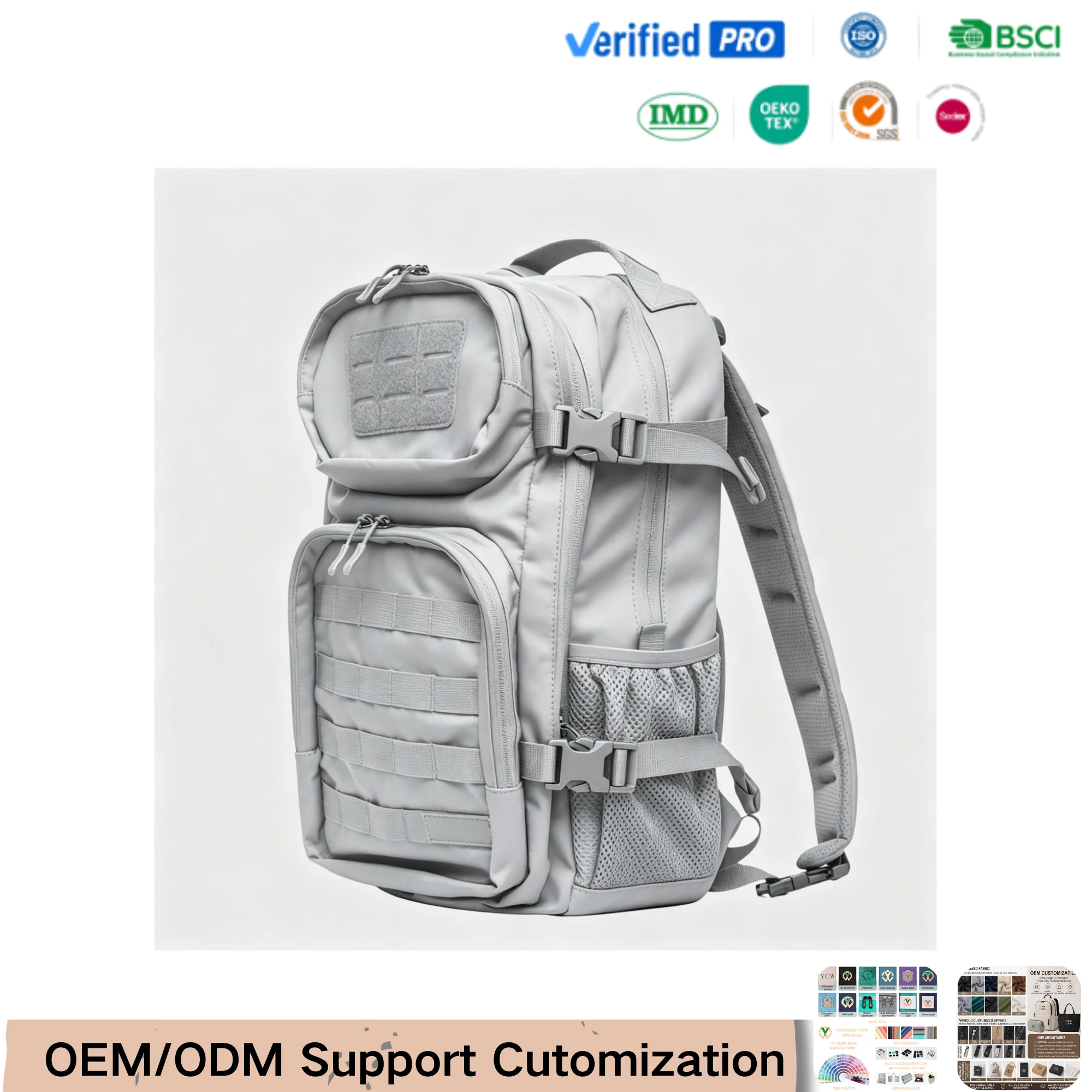 Custom daily-use Multi Compartment Backpack
