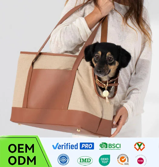 Custom Quilted Puffy Pet Carrier Bag