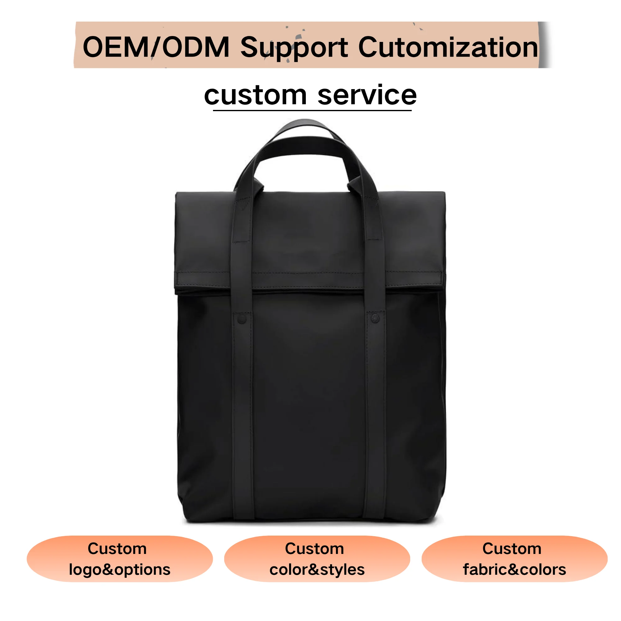 Custom Convertible Tote Laptop Backpack