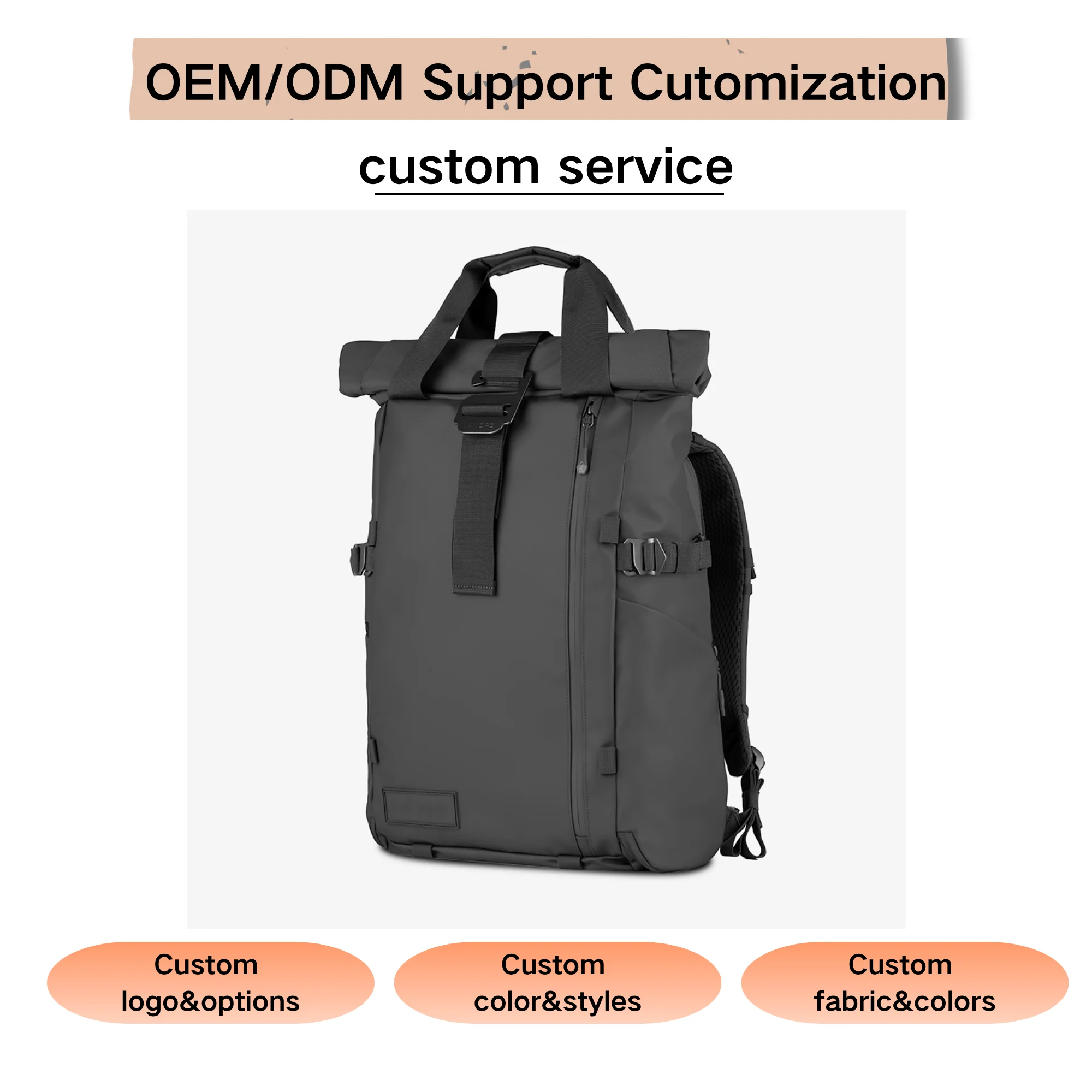 Custom Large Camera Gear Backpack