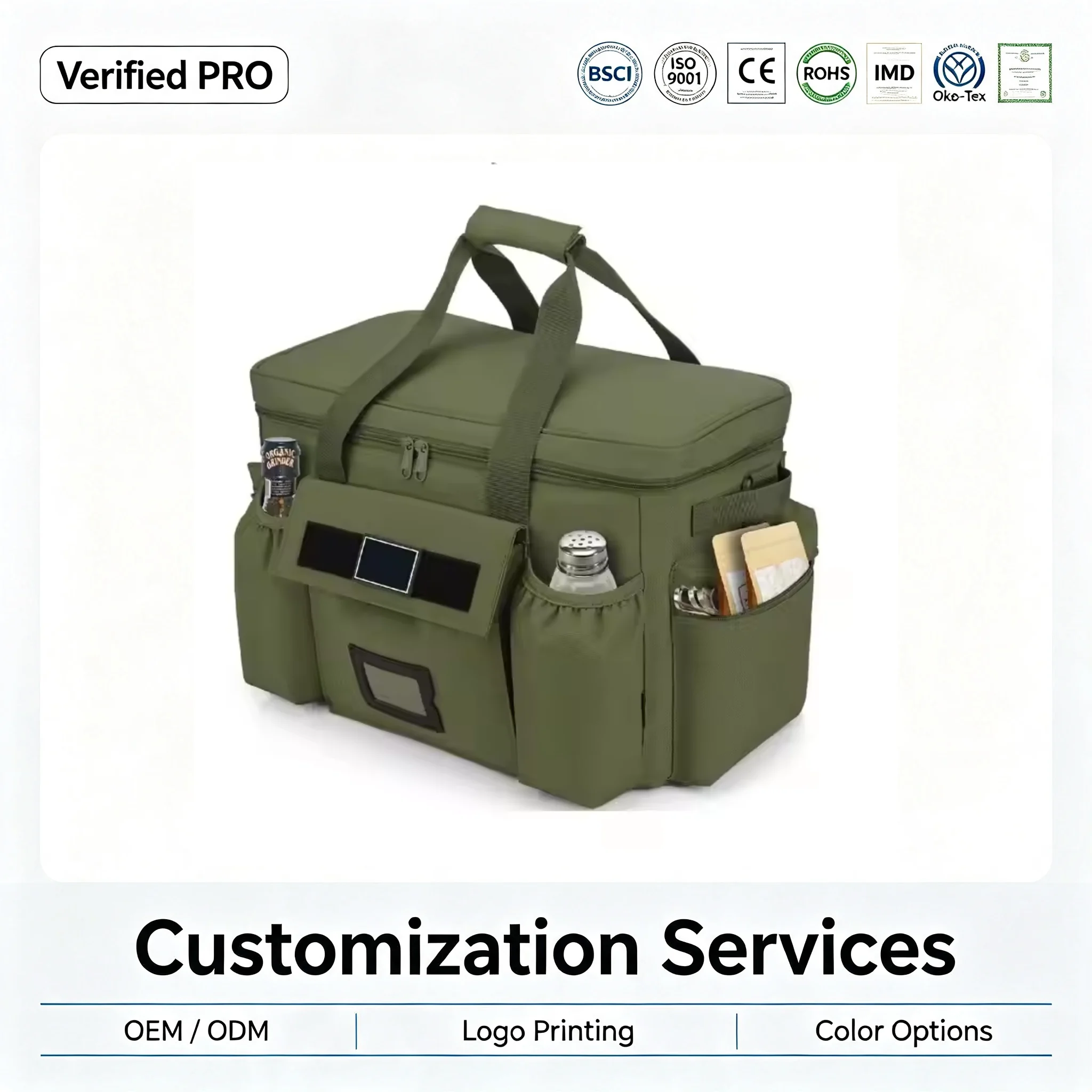 Custom Foldable Picnic Cooler Tote