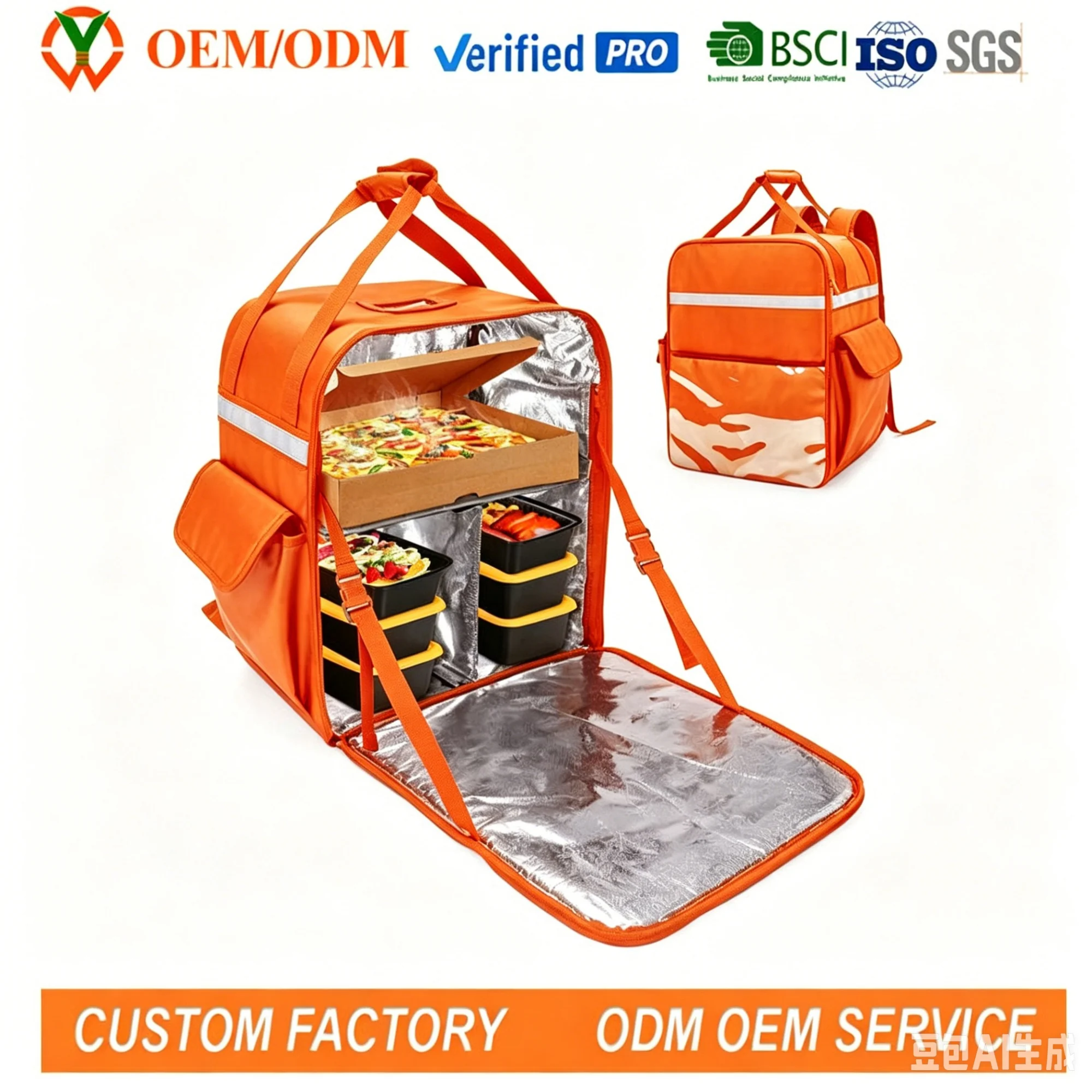 Custom Delivery Cooler Backpack