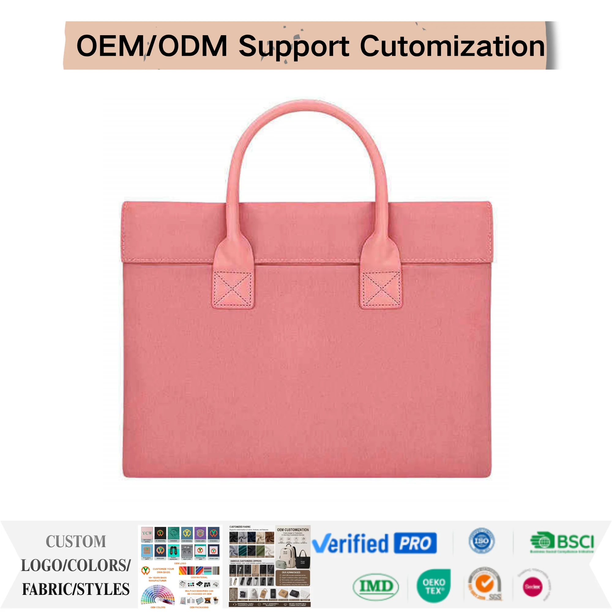 Custom Flip Top Laptop Briefcase Bag