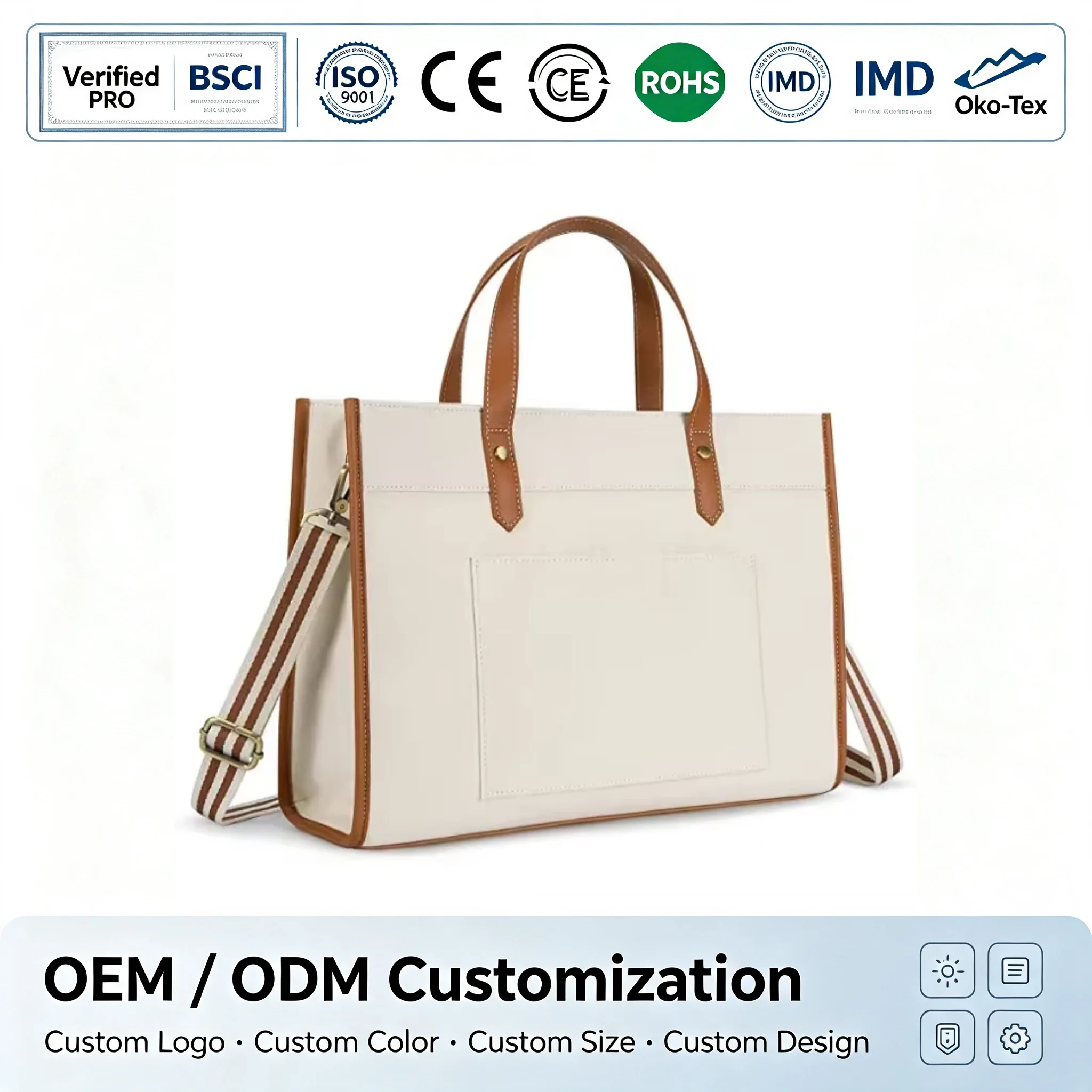Custom Felt Casual Tote Bag
