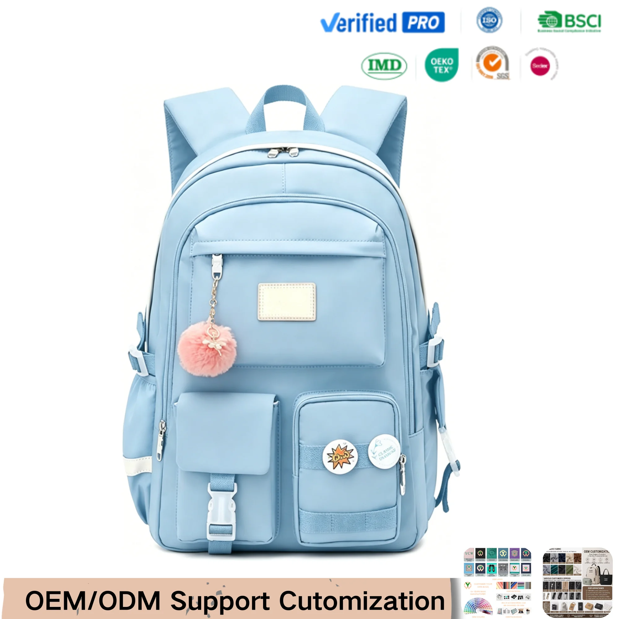 Custom Reinforced Student Daypack