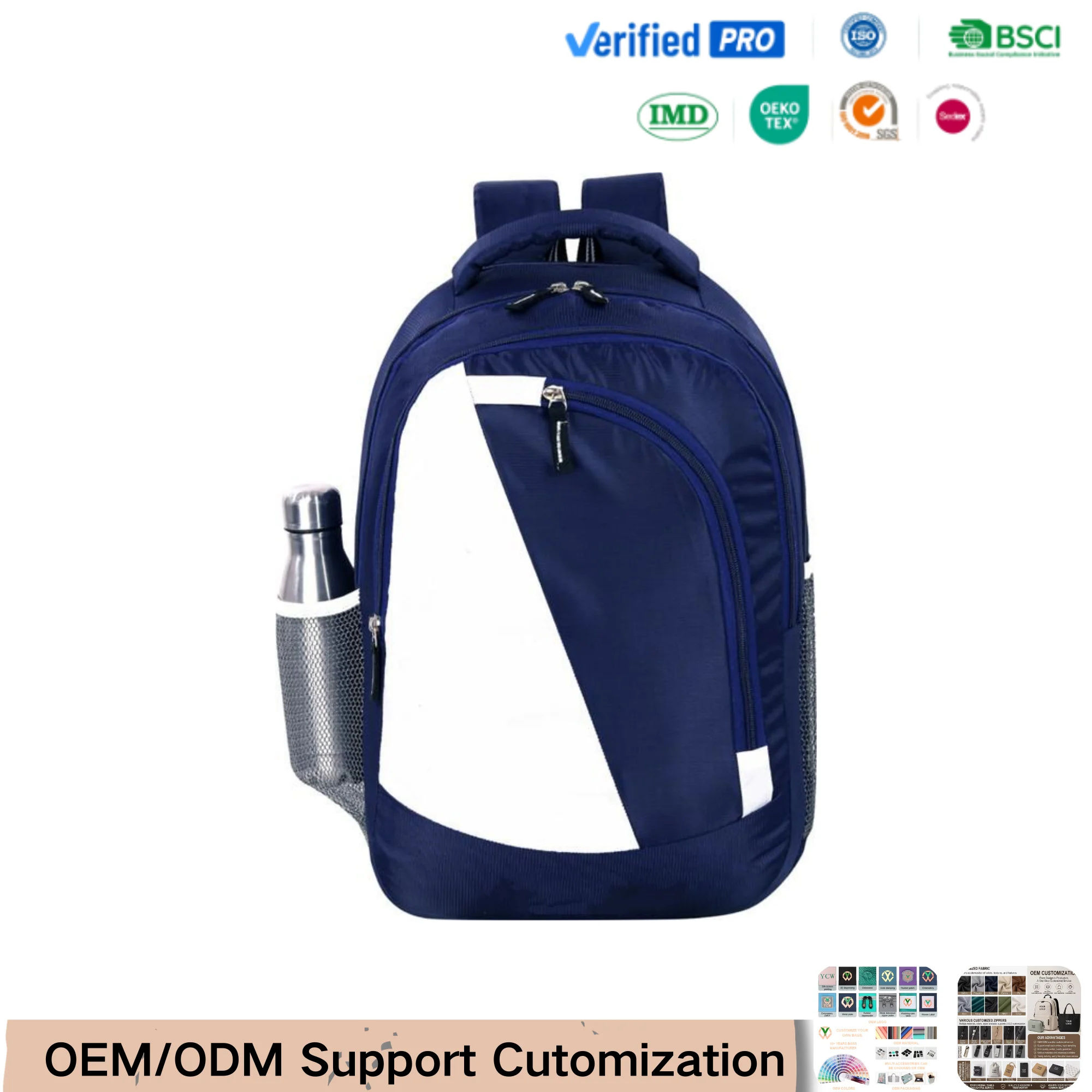 Custom Color Block Laptop Daypack