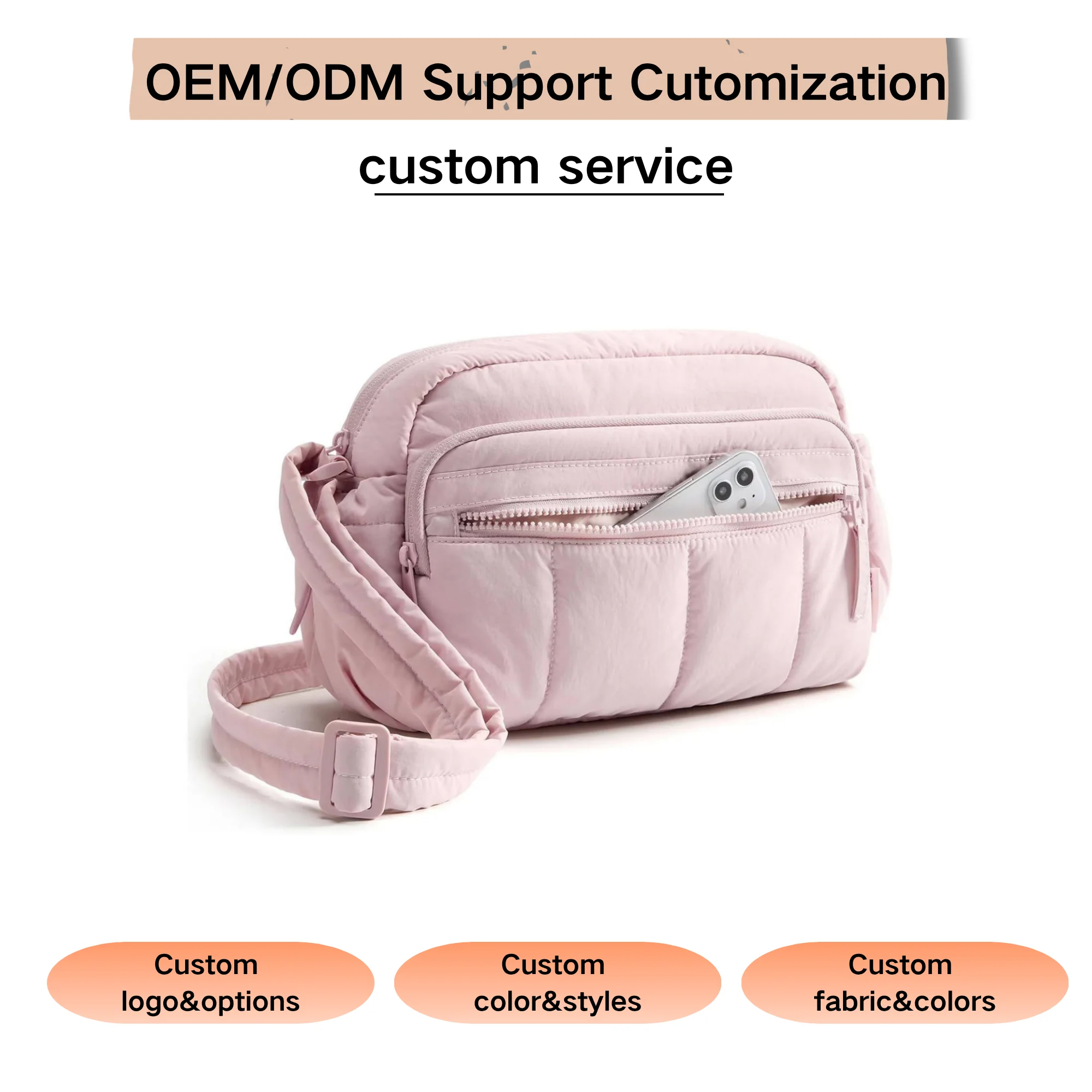 Custom Compact Women Crossbody Bag