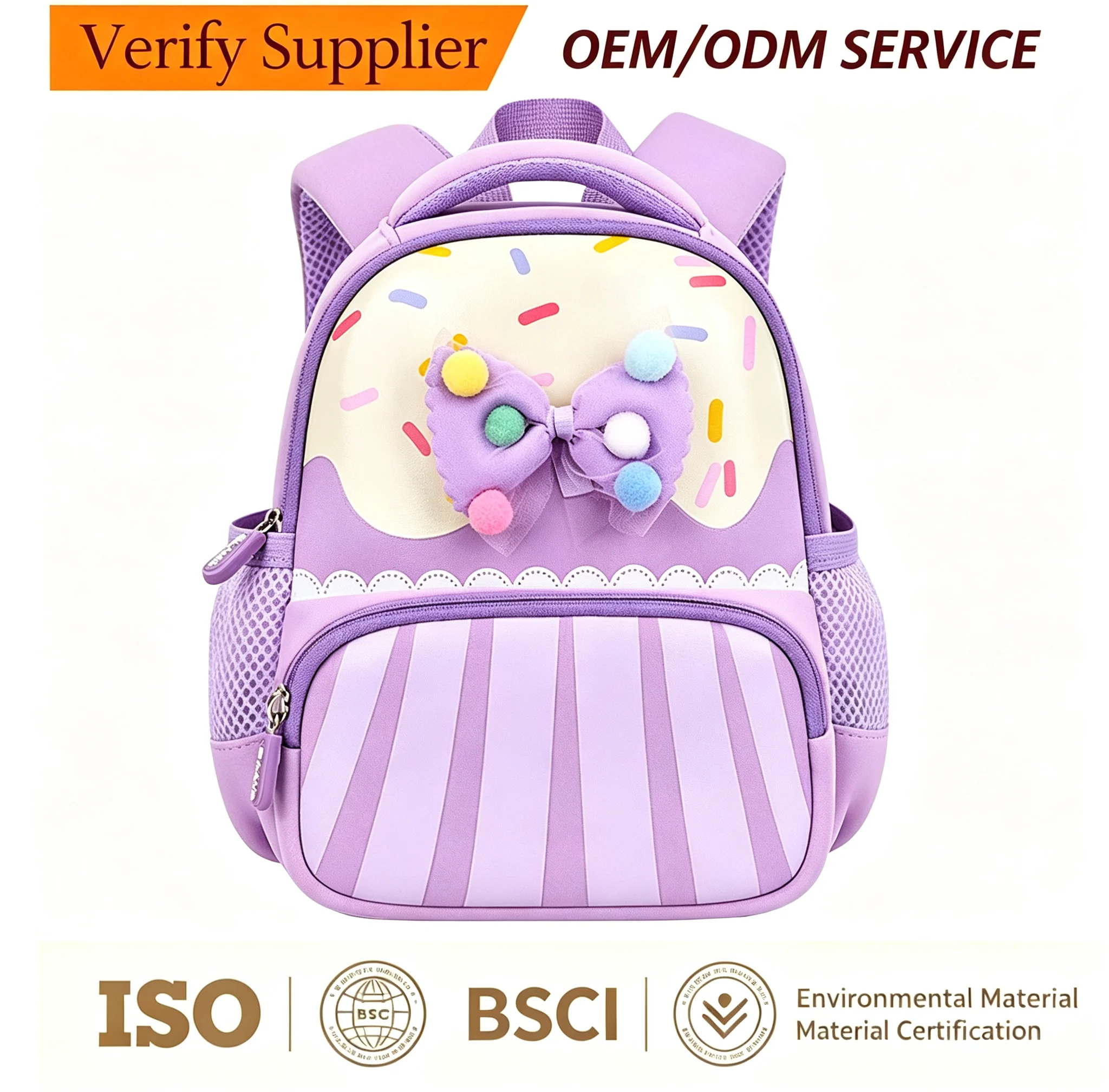 Custom Kids Backpack With Anti Lost Leash