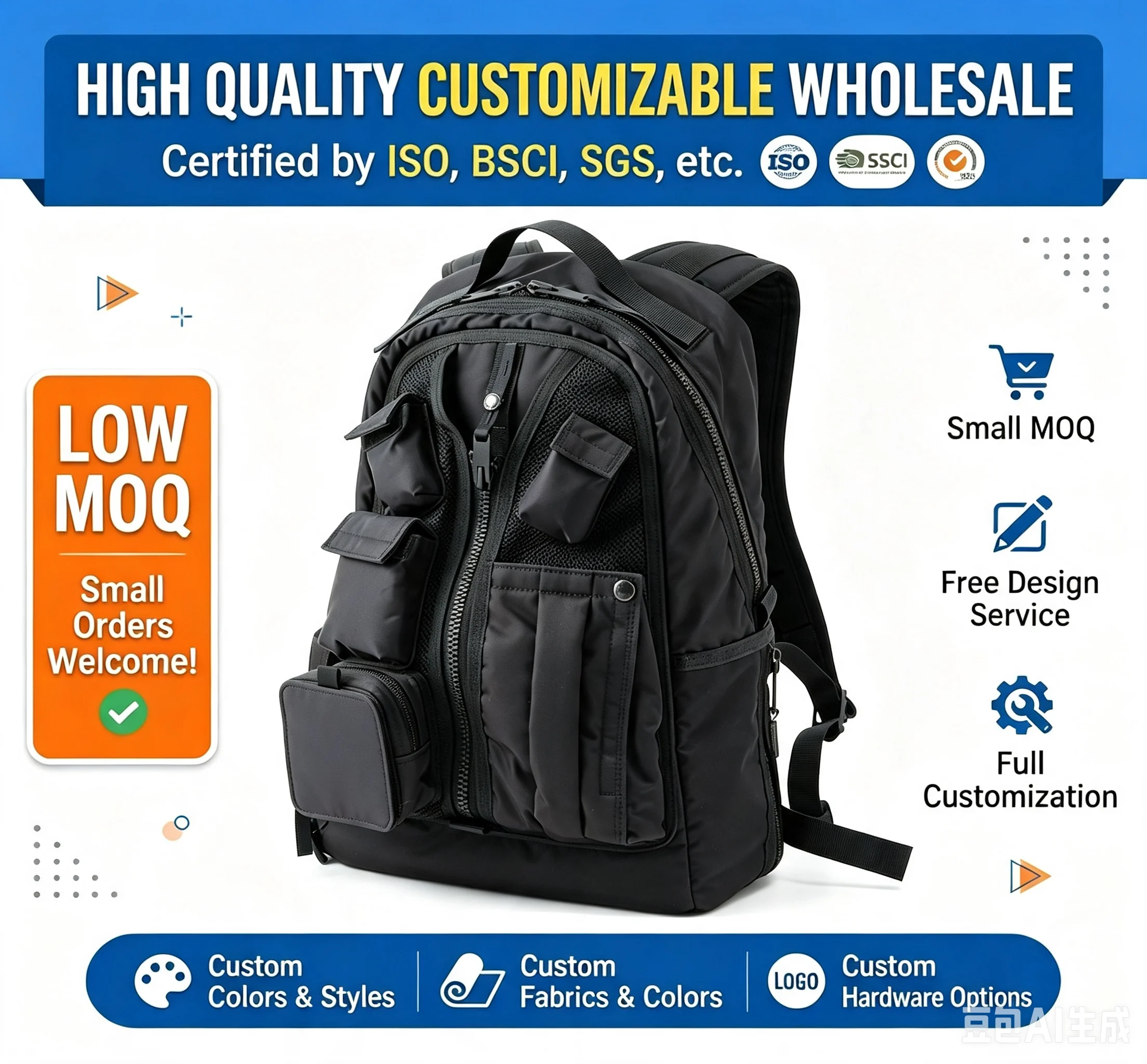 Custom Foldable Sports Backpack