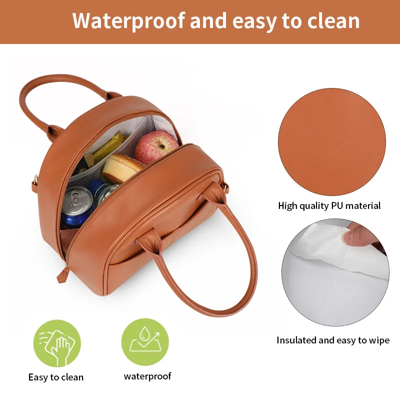 Custom PU Cooler Lunch Tote