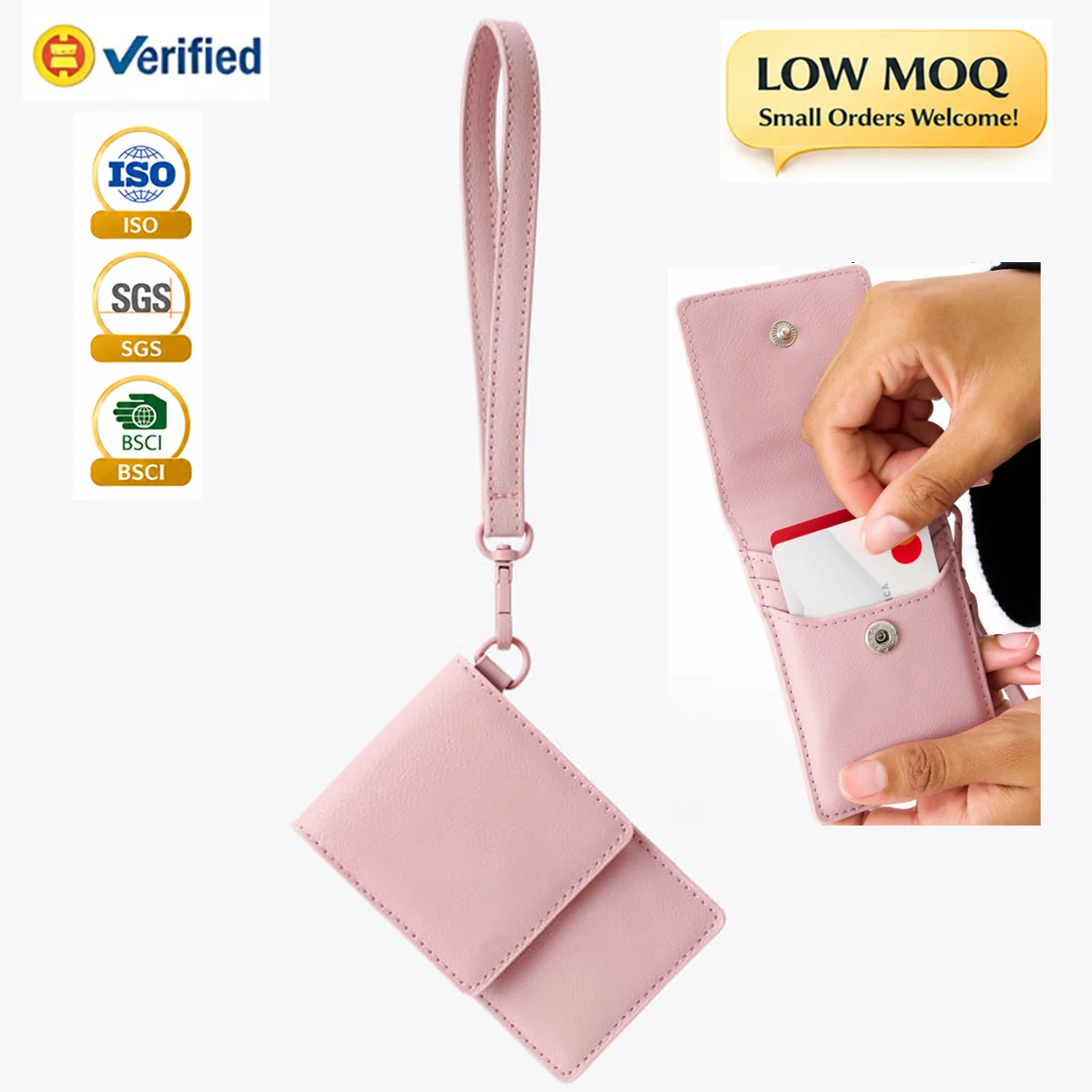 Custom Fashion PU Credit Card Holder Portable ID