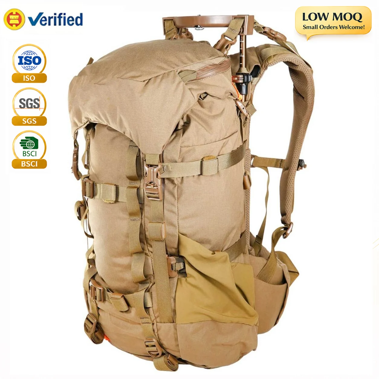 Custom Large Capacity Tactical Hunting Backpack for Walking