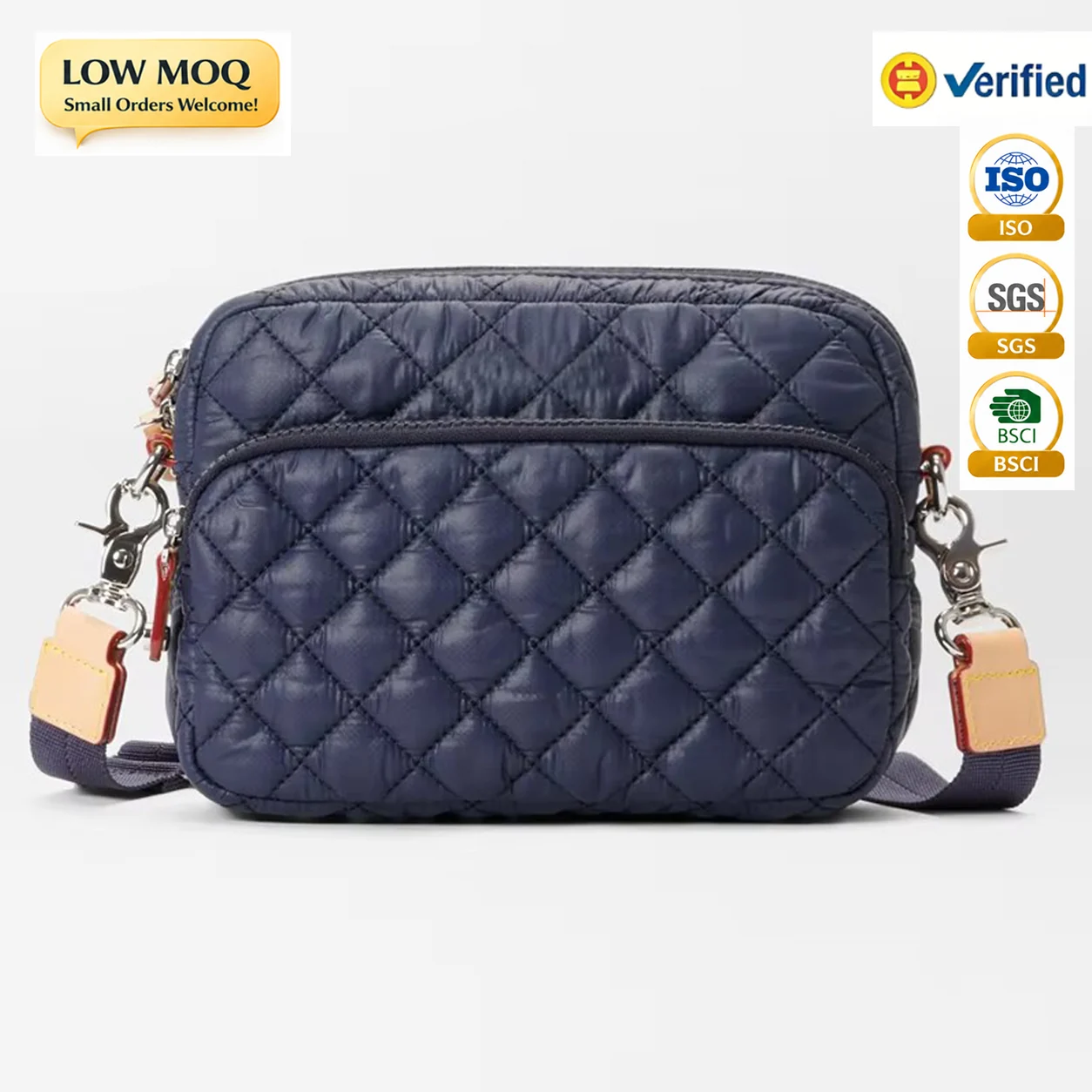 Custom Quilted Messenger Crossbody Bag Casual Shoulder Bags