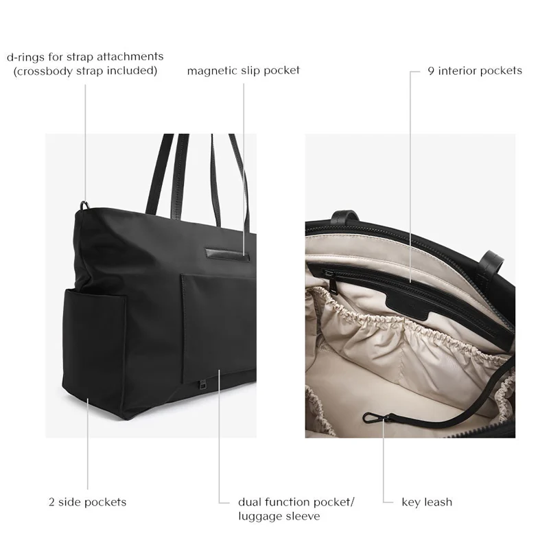 Custom Nylon Large Capacity Mommy Diaper Bag Fashion